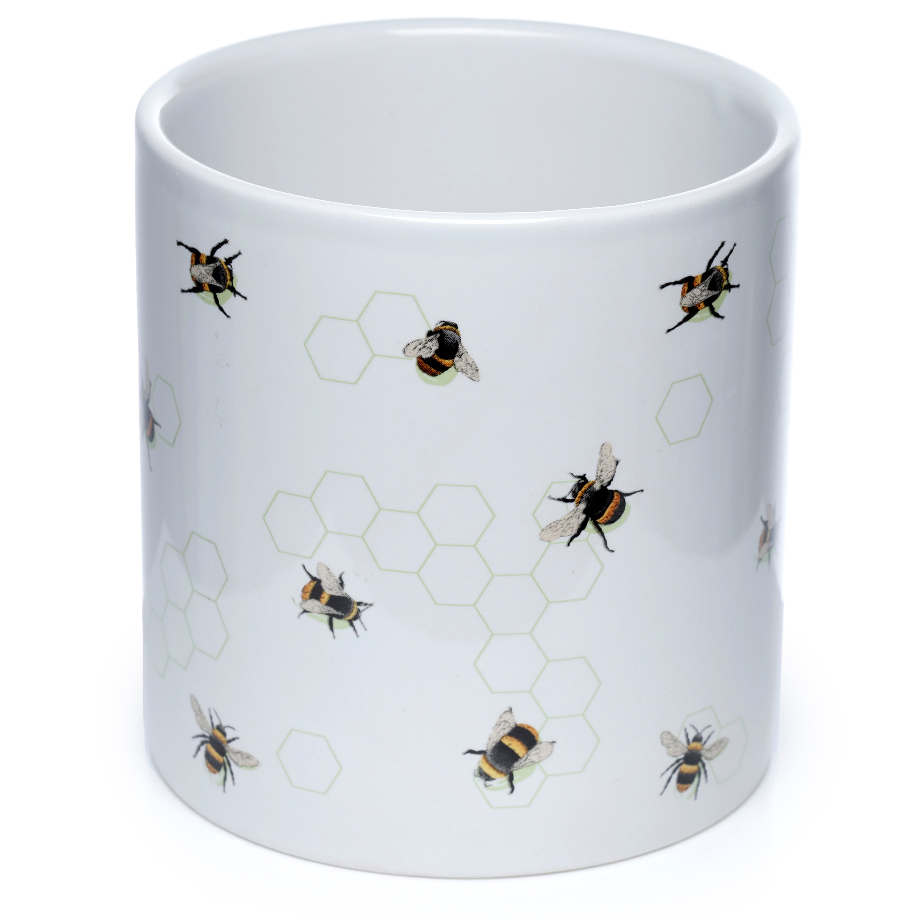 Puckator Set Tazza in Porcellana e Sottobicchiere/Coperchio 2 in 1 - Api & Fiori - Nectar Meadows, Confezione Regalo Puckator Set Tazza in Porcellana e Sottobicchiere/Coperchio 2 in 1 - Api & Fiori - Nectar Meadows, Confezione Regalo